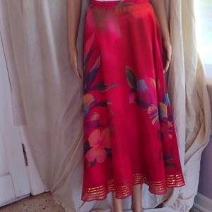 Summer floral and sequin skirt